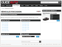 Tablet Screenshot of occasion.guideauto.com